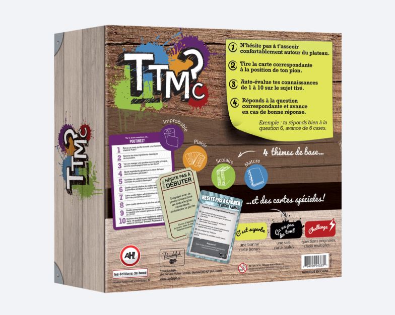 JEU TTMC? TU TE METS COMBIEN? JEUX DE SOCIÉTÉ / Adultes (général)